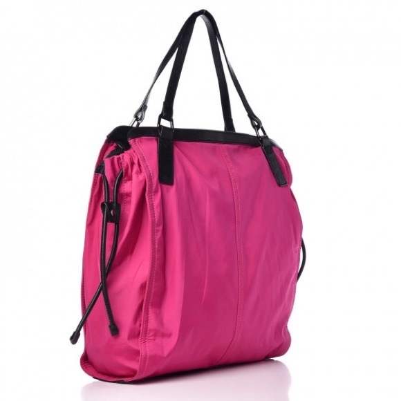 Burberry Handbags - burberry nylon buckleigh  tote bag raspberry